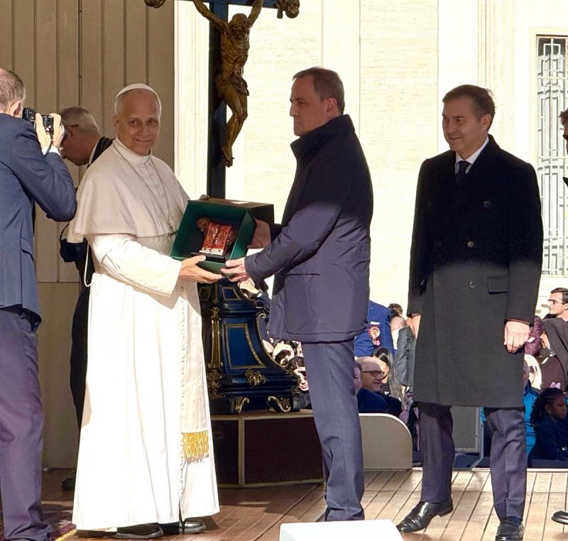 Jeyhun Bayramov meets Pope Leo XIV