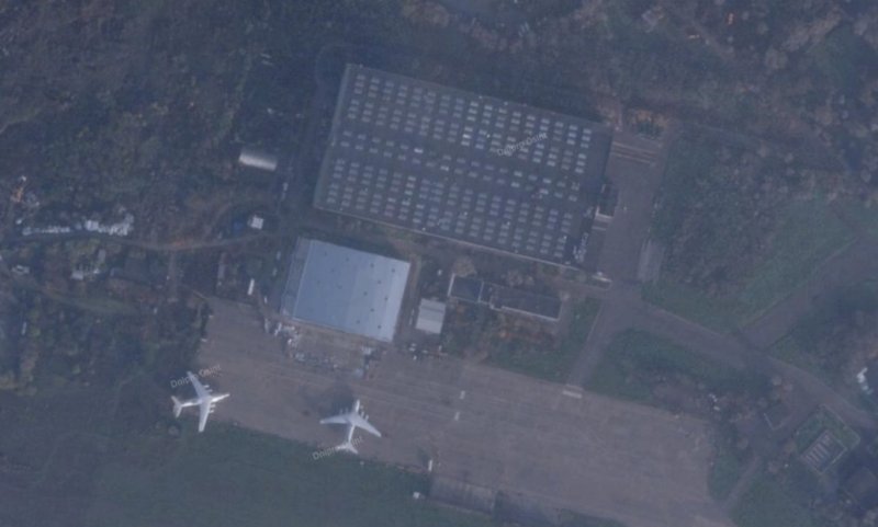 Satellite images show Russian aircraft destroyed in Taganrog