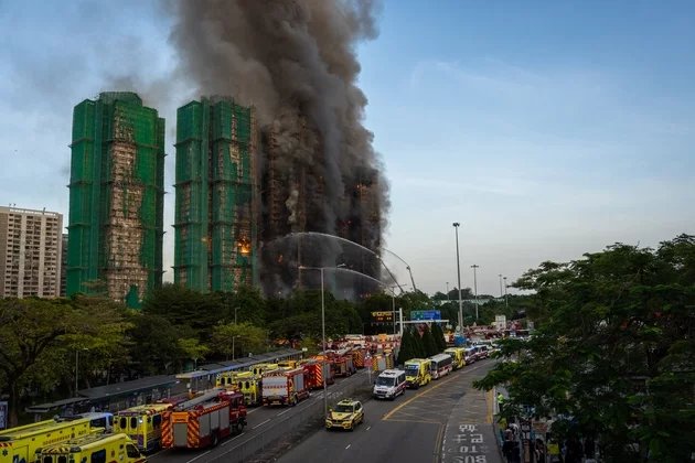 Hong Kong police arrests 3 for residential area fire 