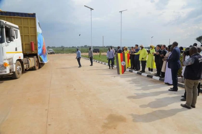 Ugandan president flags off first dried chili shipment to China 