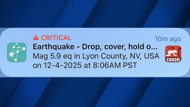 False quake alert hits Nevada, California residents alarmed