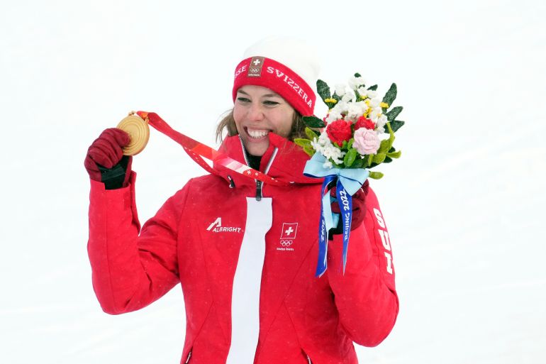 Swiss Olympic champ Michelle Gisin airlifted after crash 