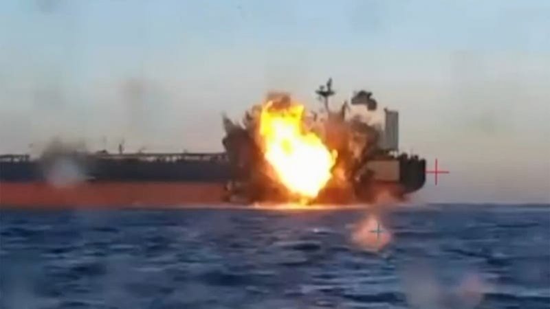 Ukraine strikes two Russian military ships in Caspian 