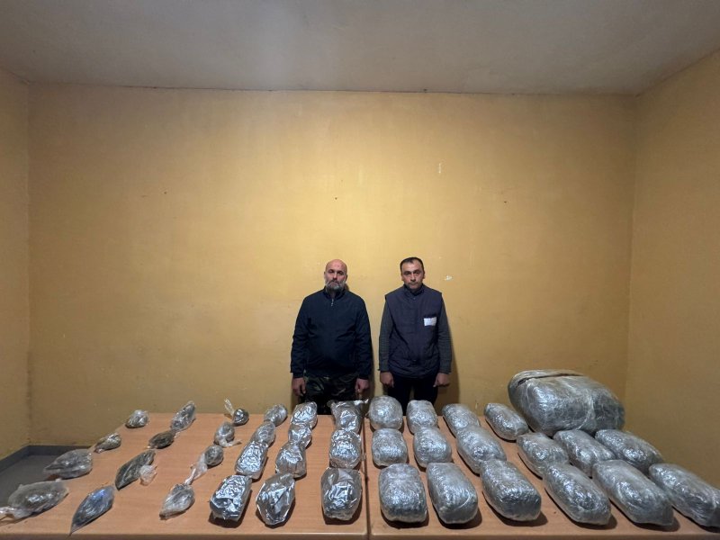 31 kg of drugs seized from smugglers from Iran to Azerbaijan