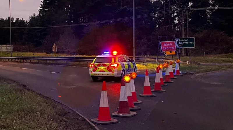 Man shot dead by police after two-car crash in Thetford