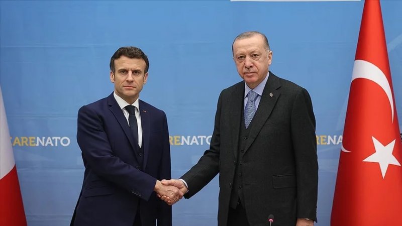 Erdogan, Macron discuss Russia-Ukraine war, global issues