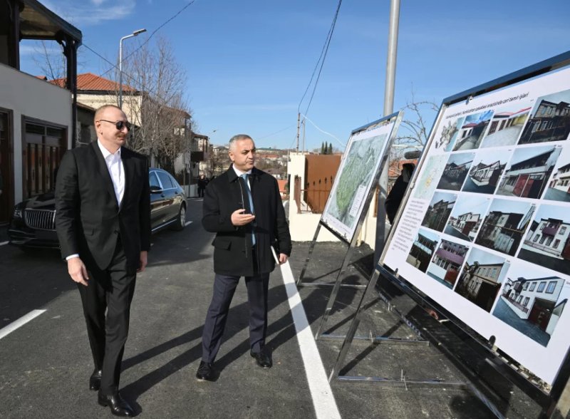 President Aliyev visits Khankendi's Karkijahan settlement