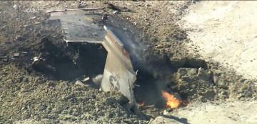 US Air Force jet crashes in California, pilot ejects safely -  VIDEO 