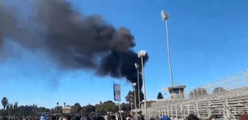 Students evacuated after roof fire at LA high school