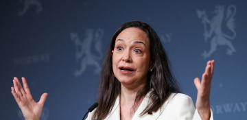 Machado pushes for peaceful transition after Maduro 