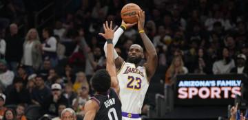 LeBron James, Doncic lead Lakers in narrow win over Suns