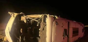 13 killed in bus crash in central Iran
