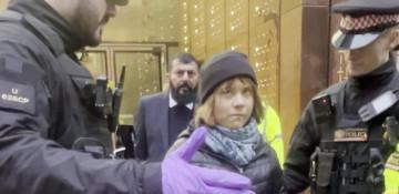 Greta Thunberg arrested at Palestine Action protest in London