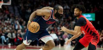 Harden, Lopez lead Clippers past Blazers 119-103