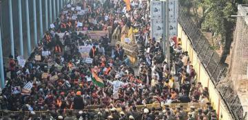 Hundreds protest in Delhi over Hindu man’s killing in Bangladesh