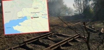 Ukrainian partisans claim strike on Russian rail hub