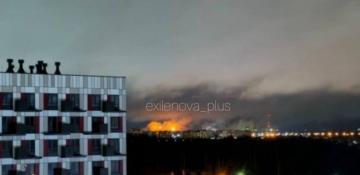Drone attack triggers fire at Russian chemical plant -  VIDEO  