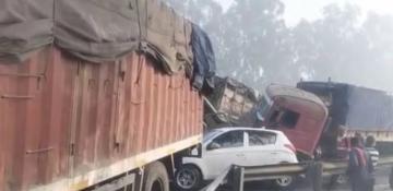 Dense fog causes multi-vehicle crash in Punjab — 1 dead, 5 injured