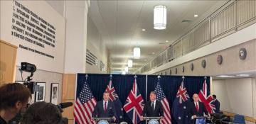 US, Australia, UK defense chiefs meet in Washington