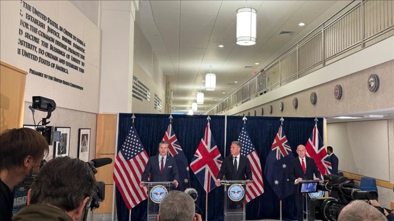 US, Australia, UK defense chiefs meet in Washington