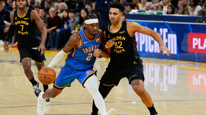 Thunder cruise past short-handed Warriors 131-94