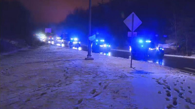 Police officer killed road crash in Uxbridge, Massachusetts