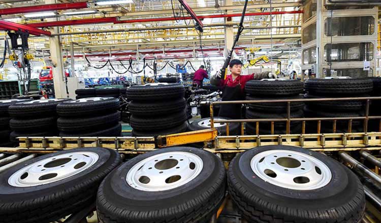 Chinese-invested car tire plant commissioned in Cambodia