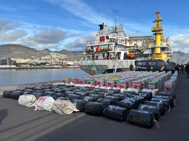 Spain makes largest-ever maritime cocaine bust, seizing 10 tonnes