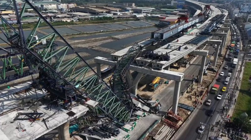 At least two dead after another crane collapses in Thailand -  VIDEO 