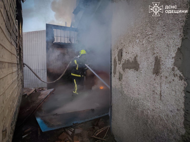 Drone strikes hit Odesa region, homes burned, man hurt 