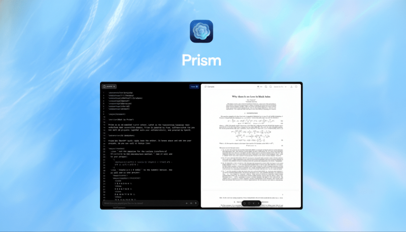 OpenAI launches Prism, free AI workspace for research 