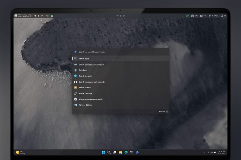 Microsoft explores top menu bar for Windows 11