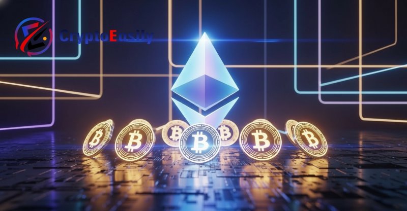 Not a trade: How can one ETH approach the value of BTC over time? 