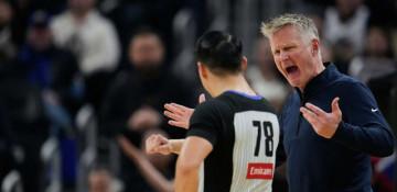Warriors coach Kerr ejected in 103-102 loss to Clippers -  VIDEO 