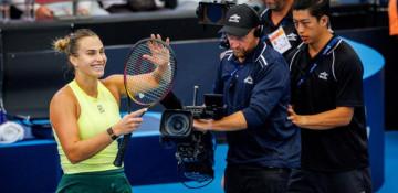Sabalenka reaches third straight Brisbane final
