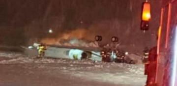 Private jet carrying 8 people crashes Maine airport