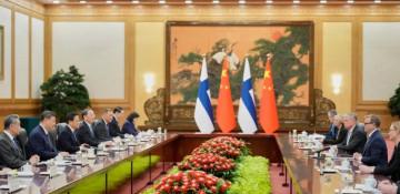 Xi urges Finland to uphold global order, boost ties 