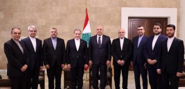 Lebanese President and Iranian FM discuss economic ties 
