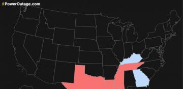 Nearly 740,000 homes in the US were left without power due to the storm