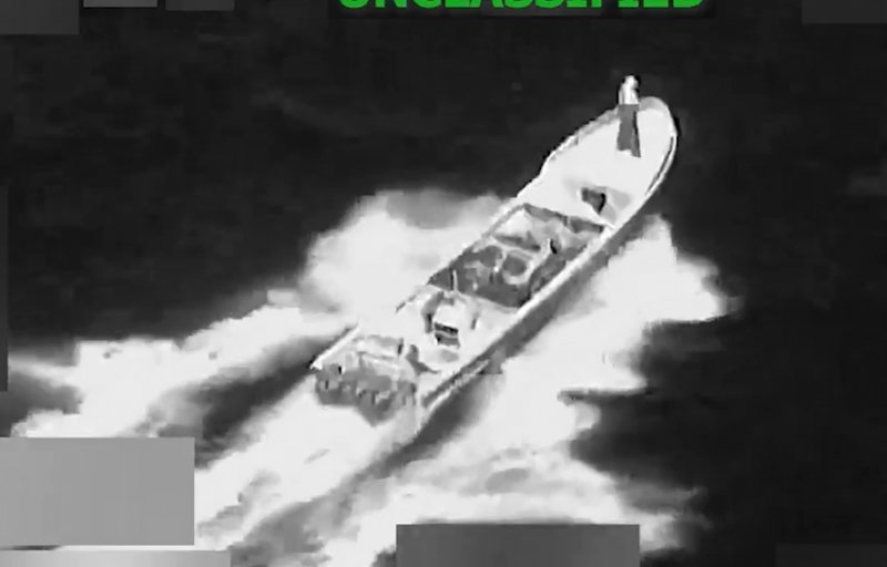 U.S. strike hits narco-trafficking vessel in Pacific -  VIDEO  