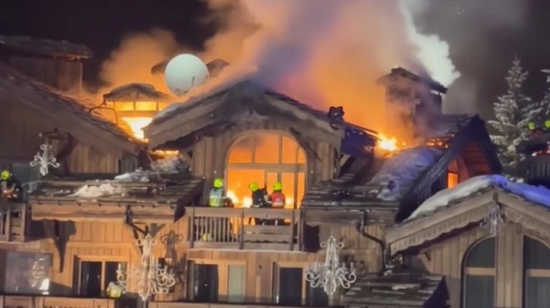 Fire forces evacuation of luxury hotel in French Alps -  VIDEO 