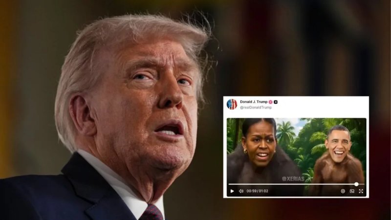 Trump faces backlash over controversial Obama video 