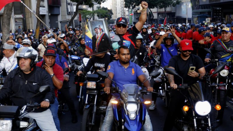 Thousands rally in Caracas calling for Maduro’s release