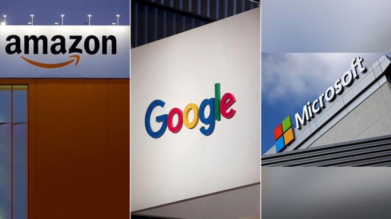 Amazon, Google, and Microsoft lose hundreds of billions