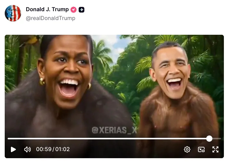 News about - Trump faces backlash over controversial Obama video 
