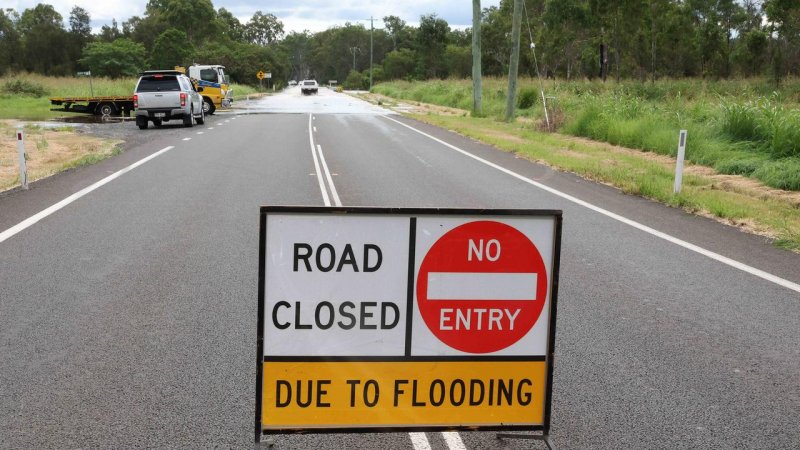 Flash floods force road closures in Australia's Queensland
