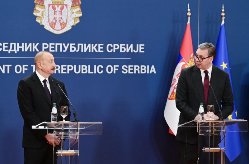 News about -  Aliyev and Vučić make press statements in Belgrade  - PHOTO  