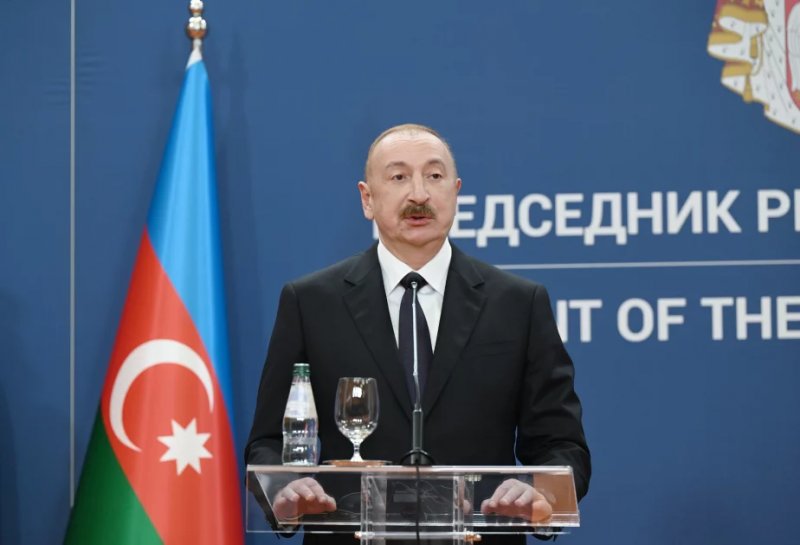 News about -  Aliyev and Vučić make press statements in Belgrade  - PHOTO  