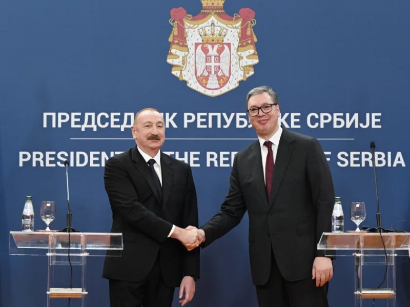 News about -  Aliyev and Vučić make press statements in Belgrade  - PHOTO  