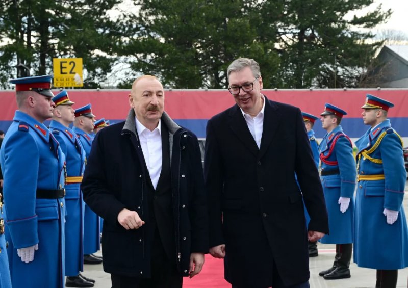 Ilham Aliyev ends official visit to Serbia 